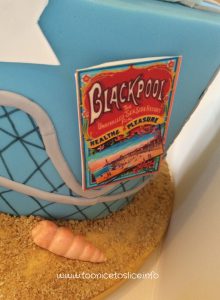 Blackpool, tower,roller coaster & beach cake
