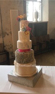 5 tier wedding cake